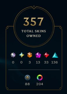 Selling my own account with mail. 🔥EUW🔥🔥364lvl🔥🔥357skins🔥3 ULTIMATE🔥13 MYTHIC🔥33 LEGENDARY🔥, Sale, level 364, champions 171, skins 357, Unranked