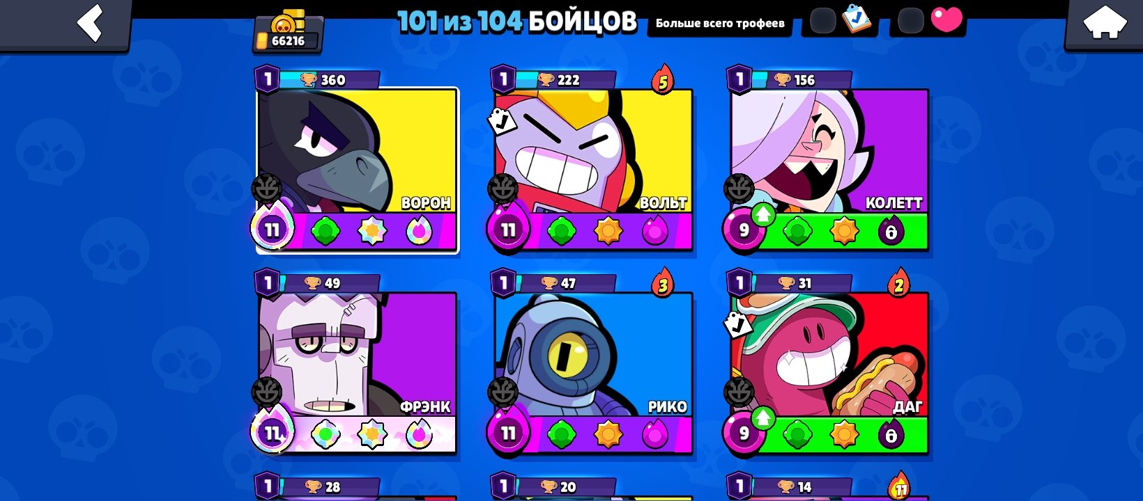 I will sell a good acc for the base, trophies 66216, brawlers 101, primes 37