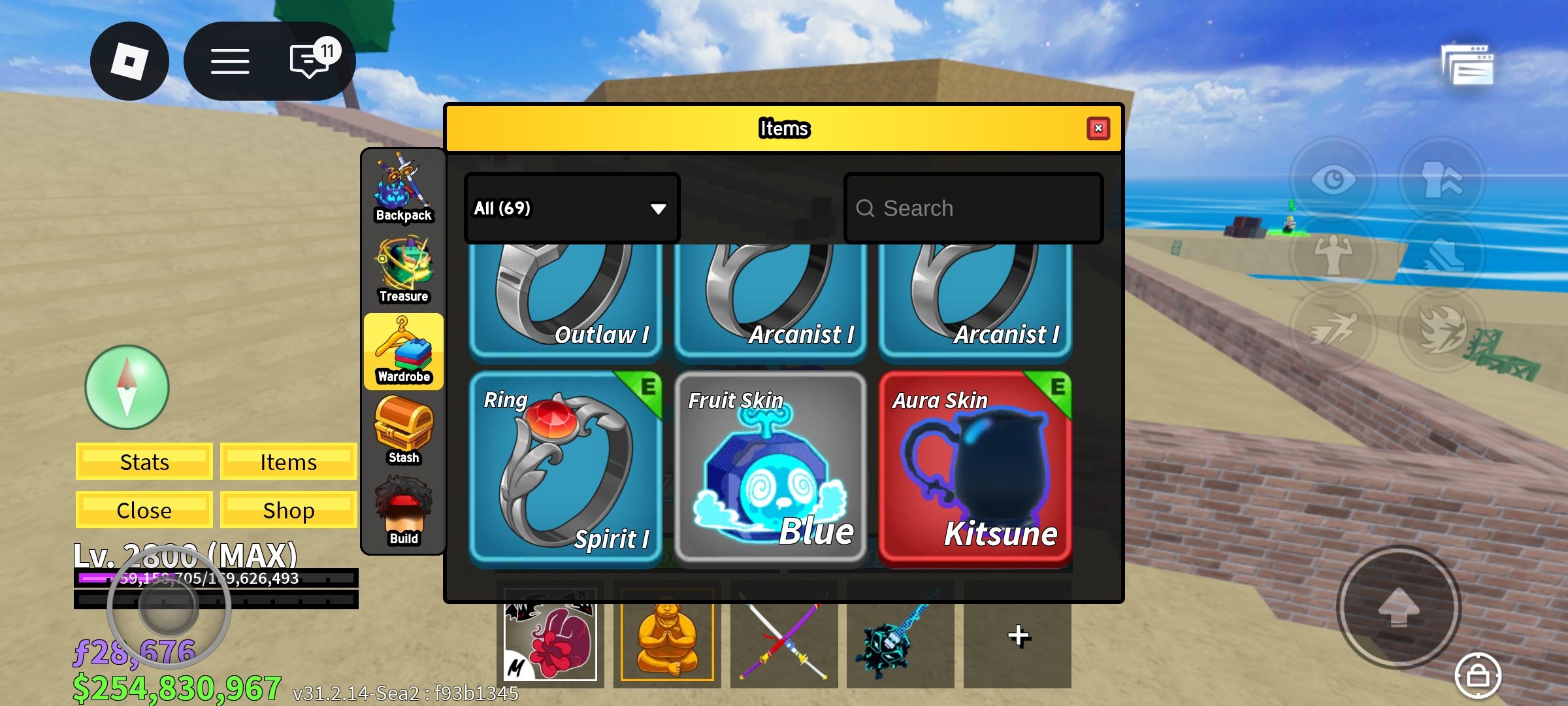 ✅️BLOX FRUITS✅️✅️ Galaxy Empyrean Kitsune – Awesome, premium/paid item, Sale, Voice chat: No