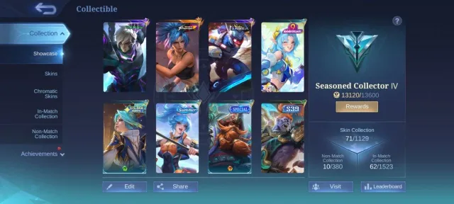 KOF Karina♣️venom Gusion⇨saber⇨saber➤special Franco Grock Johnson♣️emblem 30 up All, Sale, Rank: Mythic, Level: 16, Winrate: 61%, Heroes: 45, Skins: 71