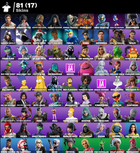 81 SKINS | LVL 2410 | POE DAMERON, PALPATINE, GENERAL GRIEVOUS, UNSC SPARTAN | VOLLER ZUGRIFF 🔥, Verkauf, Skins 81