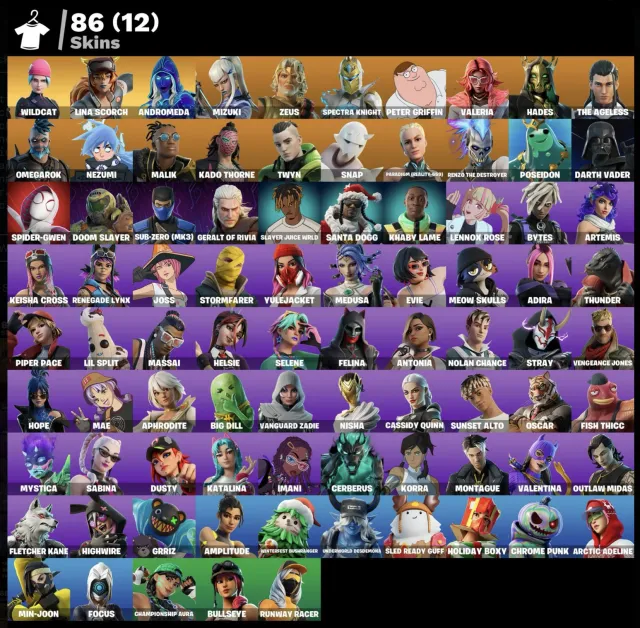 Wildcat | 86 skins | Account fully yours | Full access | Guarantee, Sale, skins 86
