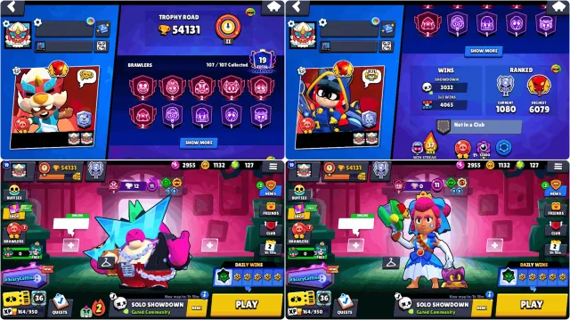 54,100🏆RARE NITA NANNY❤JESSIE THIEF❤️2 OLD BP BUZZ/ASH❤️DISLIKE CUP PIN+PIN 11.11+OTHER, 54100 trophies, 107 brawlers, 19 primes