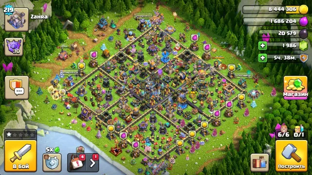 🏰18 TH🏰👑HEROES 100/101/69/76/50/17👑🎀10 SKINS🎀🔮17 EPIC EQUIPMENTS🔮⭐PIXEL DESIGN⭐, 18 TH Home Village, 9 TH Builder Base