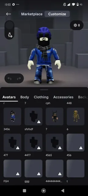 selling an unusual account in roblox, Sale, Voice chat: No