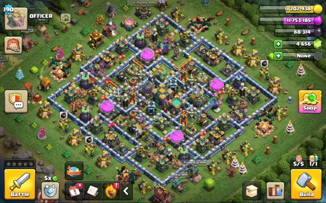 14 TH | 190 LVL | 78/83/49/60/30 | 4.6k gems, 14 TH Home Village, 7 TH Builder Base