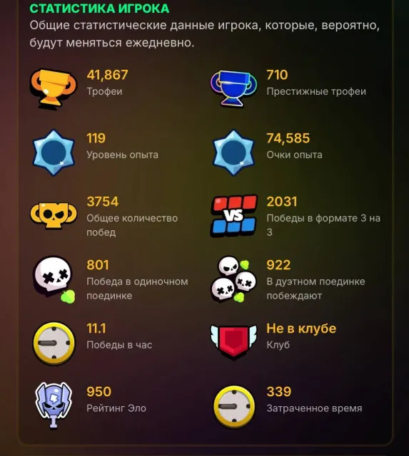 【 Brawl Stars 】【For start 】 🏆TOP ACCOUNT🏆🤙🏿106 OUT OF 107 BRAWLERS 🤙🏿, 41 trophies, 105 brawlers, 14 primes