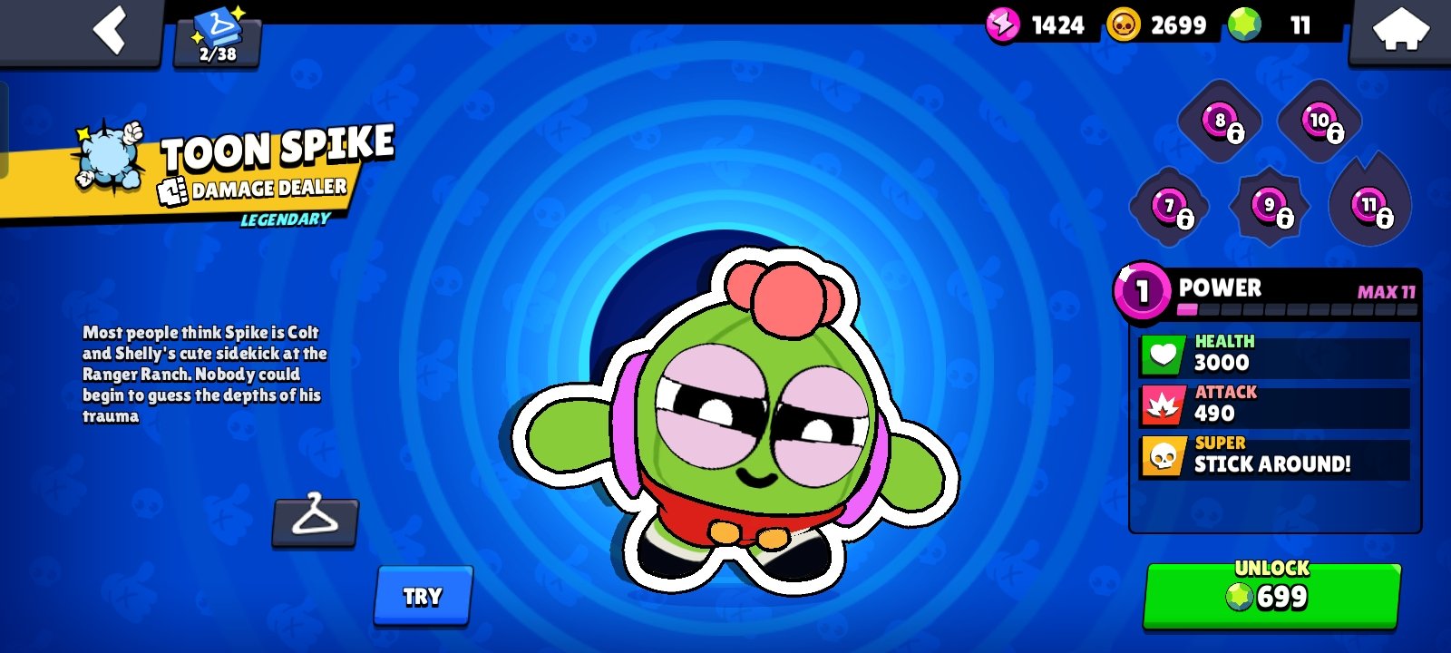 Good account for tvink | baffies | 11 power | toon spike, trophies 21000, brawlers 71, primes 5