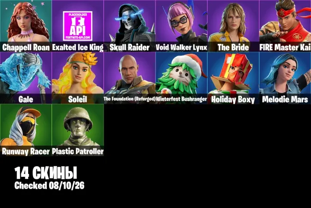🌊FORTNITE👑12 SKINÓW👾PLASTIC PATROLLER💪SOLEIL🎤CHAPPELL ROAN🐈VOID WALKER LYNX📧MAIL🔄ZMIANA MAILA, Sprzedaż, skiny 12