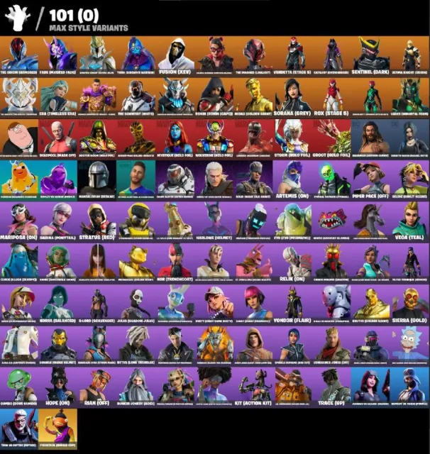 🏂THE BEST ACCOUNT MANY RARE SKINS👾, LEVIATHAN🔮, Sale, skins 260