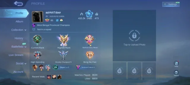 💜 STREET FIGHTER Pakito💜ONIC Joy, Sunrio Florin, Collector Natalia, 60+ win rate💜, Sale, Rank: Epic, Level: 86, Win rate: 64%, Heroes: 133, Skins: 287