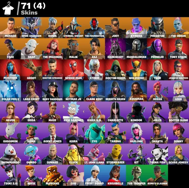 🔥 2400 VB 💰 + 71 СКІНІВ 👕PC/XBOX/PSN⚡MENACE⚔️+SPIRE ASSASSIN🏹+PREDATOR👽+LARA CROFT🗺️ПОВНИЙ ДОСТУП✅, Продаж, скини 71
