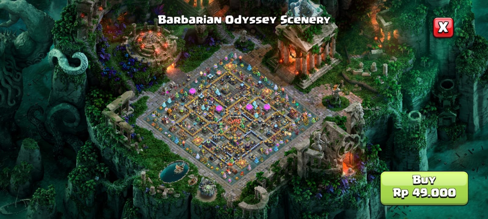 🏆 TH14 MAX 🏆 RARE 2015 XMAS TREE 🏆 222 XP LVL 🏆 1518 CWL MEDALS 🏆 2X PAID SCENERY 🏆 8X EQUIPMENT, 14 TH Main Village