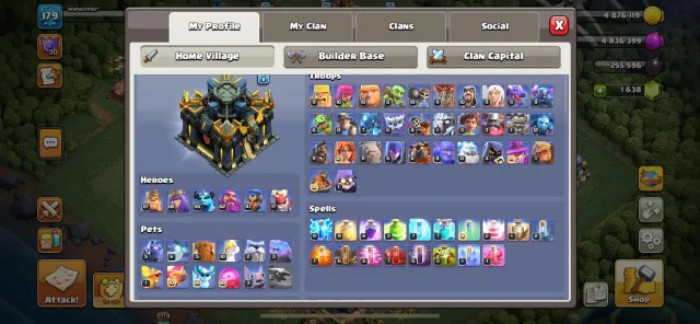 TH 17 Max🧩BUYER MAIL CONNECTED🧩PERFECT ACCOUNT🧩HIGH DEFENCE🧩Heros: 88/88/55/47/17, 17 TH Main Village, 10 TH Builder