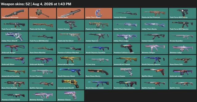 🟦REGION NA🟦⟨Knife Special Squad 809+Venturi Macuahutl Sickle ⟩🟦⟨86 LVL⟩🟦FULL ACCESS🟦, Sale, Ranked unlocked, Agents: 17, Skins: 52