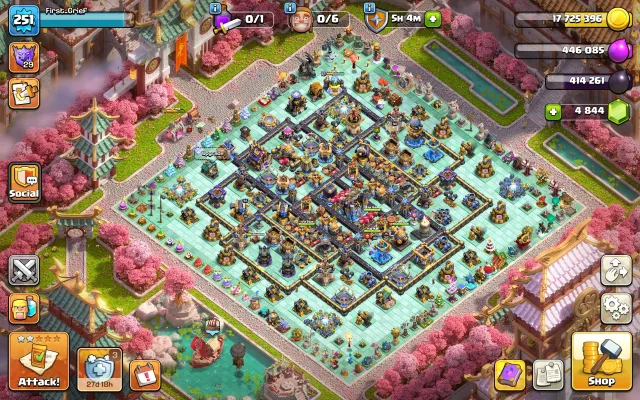 ✔️251lvl✔️TH 18✔️Almost Full✔️Full heroes, pats and helpers ✔️ 4800+ gems, 18 TH Main Village, 10 TH Builder