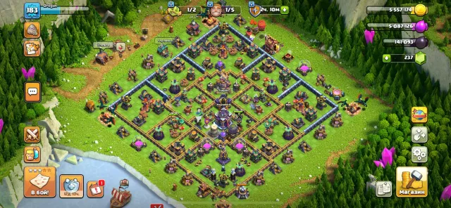 TH 15 183LVL 58/77/48/50/26/10, 15 TH Home Village, 9 TH Builder Base