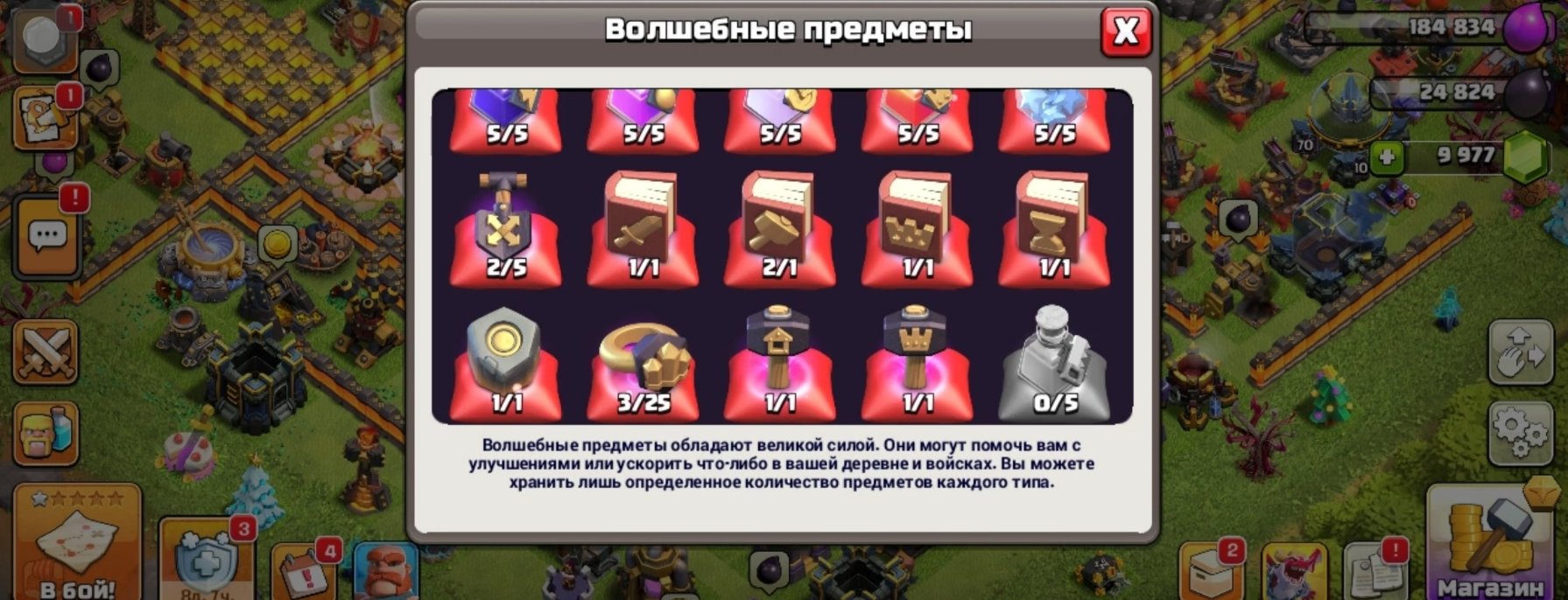 Automatic issue [17TX] 💙 5 workers + 7000 gems + Level 20-50 Heroes 💜 4-6 epic equipment, 17 TH Main Village