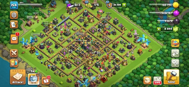 14 TH | 8,894 GEMS | 5 BUILDERS | 9 EPIC TROOPS | 10 CWL | LOTS OF MAGIC ITEMS, 14 TH Home Village, 10 TH Builder Base