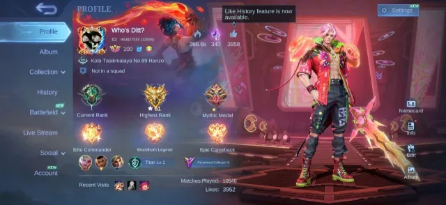Collector natalia💥epic zilong💥moskov💥kagura💥roger💥grock💥fredrin💥emblem hero max, Продажа, Ранг: Эпик, Уровень: 100, Процент побед: 52%, Герои: 133, Облики: 256