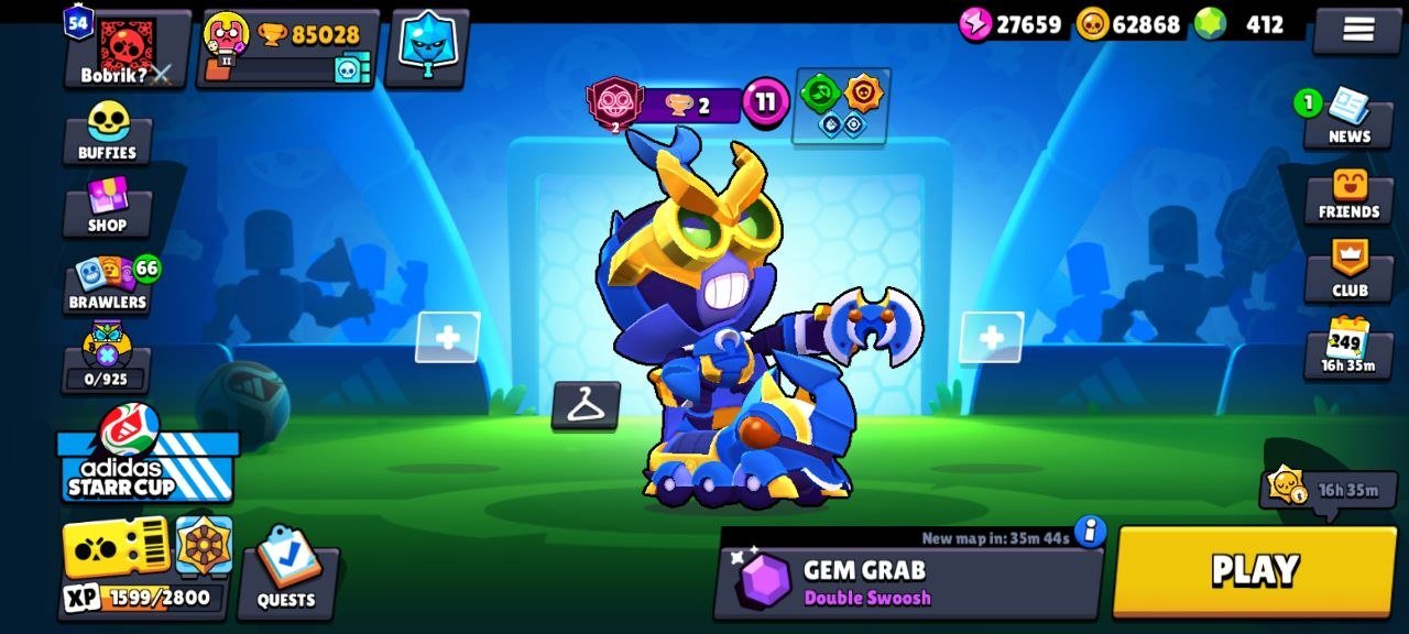 🔥 [FULL GMAIL ACCESS] 85k Trophies | 455 Gems | 76k Coins | 48k Blings | Huge Skin Collection!, trophies 85700, brawlers 104, primes 54