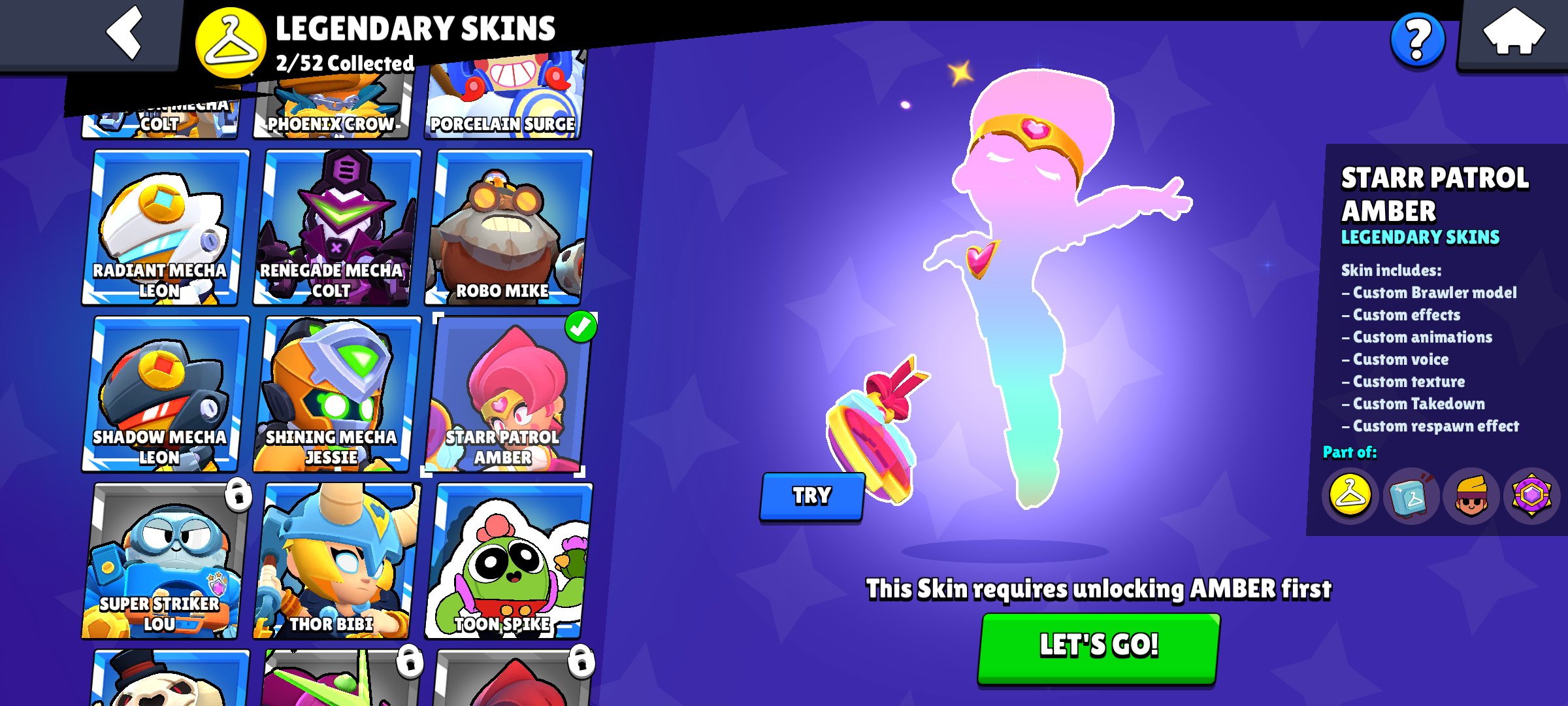 Brawl Stars Account, 12000, 54 brawlers, 8 prime, trophies 12013, brawlers 54, primes 8
