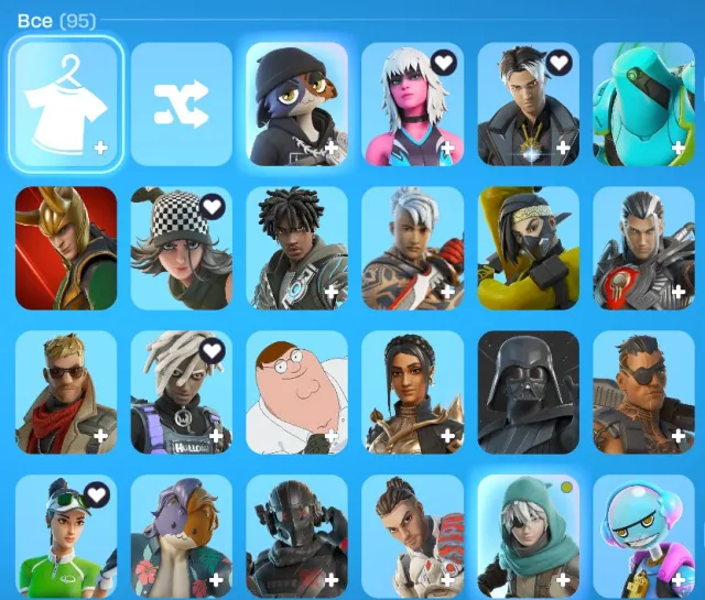 Selling a Fortnite account with star skins, Sale, skins 95