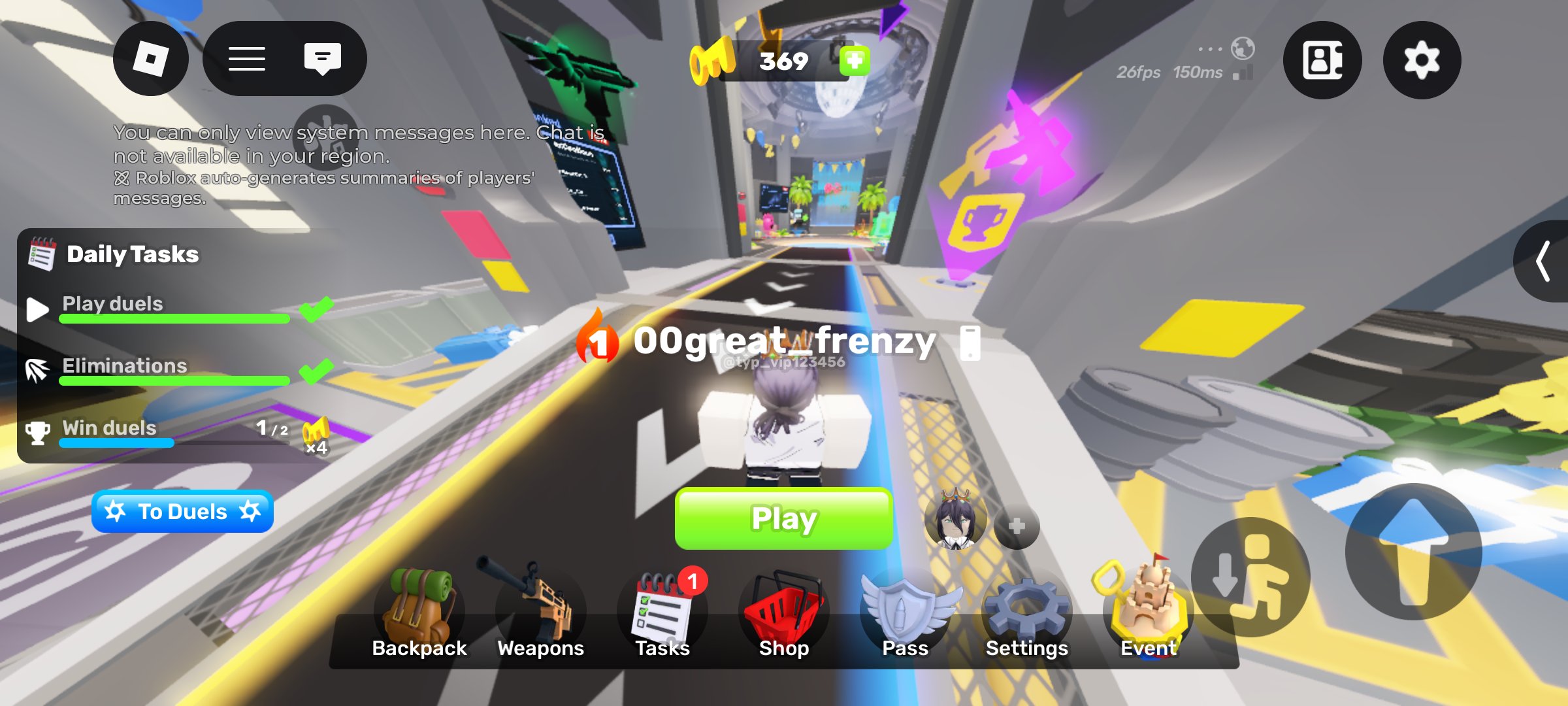 Roblox Account | 133 LVL Rivals (255 Wins) + Stacked Skins | 501B+ Grow a Garden, Sale, Voice chat: No