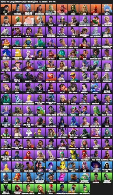 💎 fortnine🔥 | ЛИЧНЫЙ EPIC GAMES АККАУНТ 🎮🔑 | 168 СКИНОВ, Продажа, скины 168