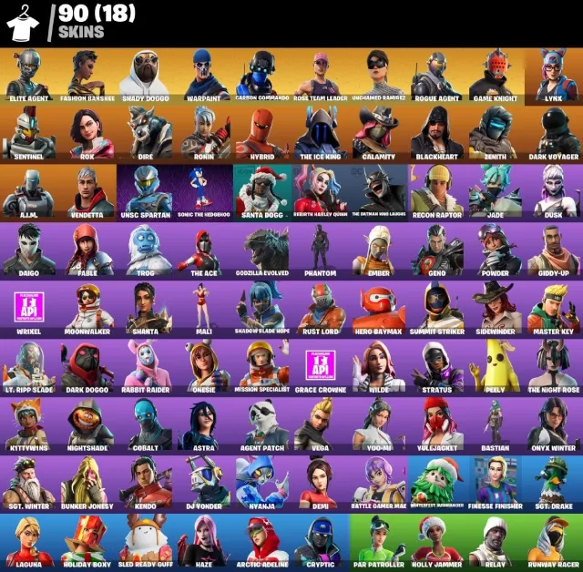 90 skins | OG STW | Take The L | Elite Agent | Fashion Banshee | Shady Doggo | Unchained Ramirez, Sale, skins 90