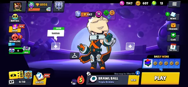 Account cheap, 8996 trophies, 76 brawlers