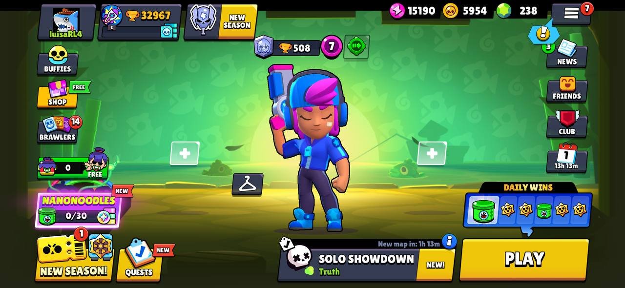 32k trophies, Star Shelly, 79 Brawlers, 11 Legendaries, 24 11s + 23 Hyper, 238 Gems, 180 skins., trophies 32000, brawlers 79