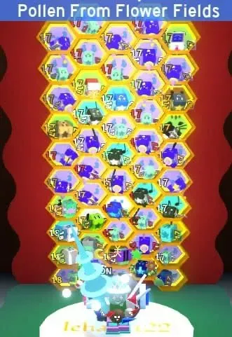 ✨Bee Swarm Simulator account, 2 game passes✨Blue hive, tide popper✨17 lvl bees✨, Accounts