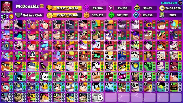 🔥 ULTRA RICH ACCOUNT | 78K TROPHIES | ALL BRAWLERS | 350+ SKINS (5 exclusive) 🔥