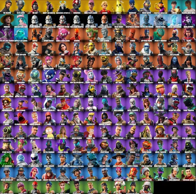 The Reaper, OG STV (OLD PVE), Drift (Stage 5), Take the L, Hot Marat, Sale, skins 193