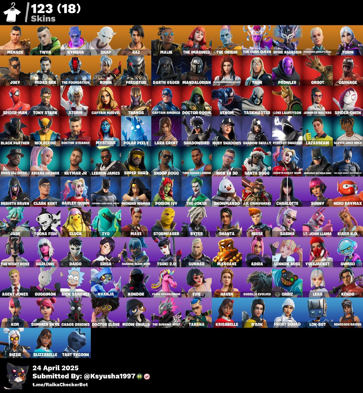 [PC/NS/XBOX] 135 SKINS | Basic Basher | Ol' Woody | Hot Headed | Beskar Umbrella | S9-Cattus | 50VB, Sale, skins 135
