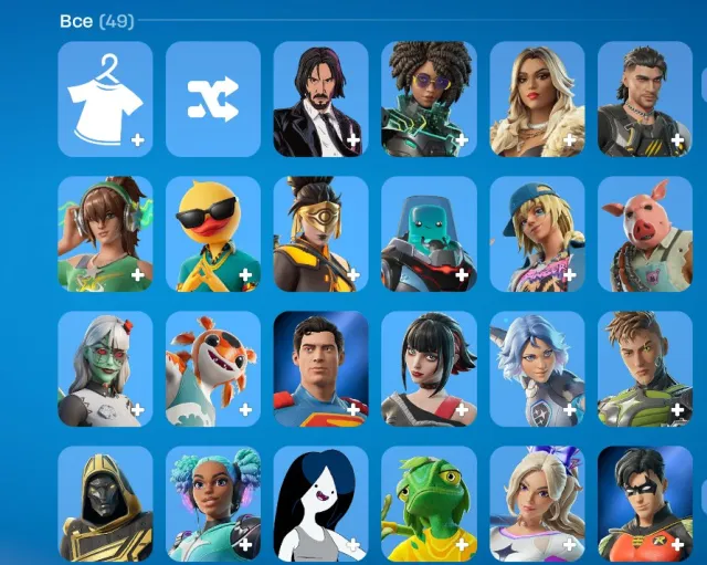 💕48 СКИНОВ НА 10К VB✅(Harley quinn, Sub-Zero (MK3), John Wick, Neko) ЧЕК ОПИСАНИЕ💕, Продажа, скины 48
