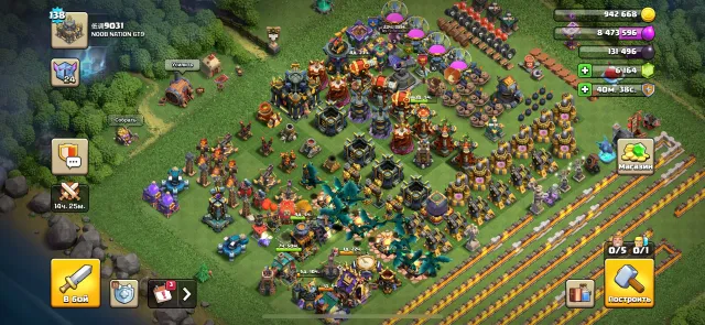 Level 138, upgraded defense, 6000 gems, 17 Town Hall Home Village, 7 Builder Hall