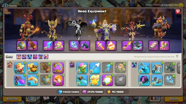 Th18➤near max account➤6 hero max➤10 epic max almost➤2x apprentice max➤nc 500➤YEAR FIRE HORSE SCENERY, 18 TH Родной Деревни, 10 TH Строителя