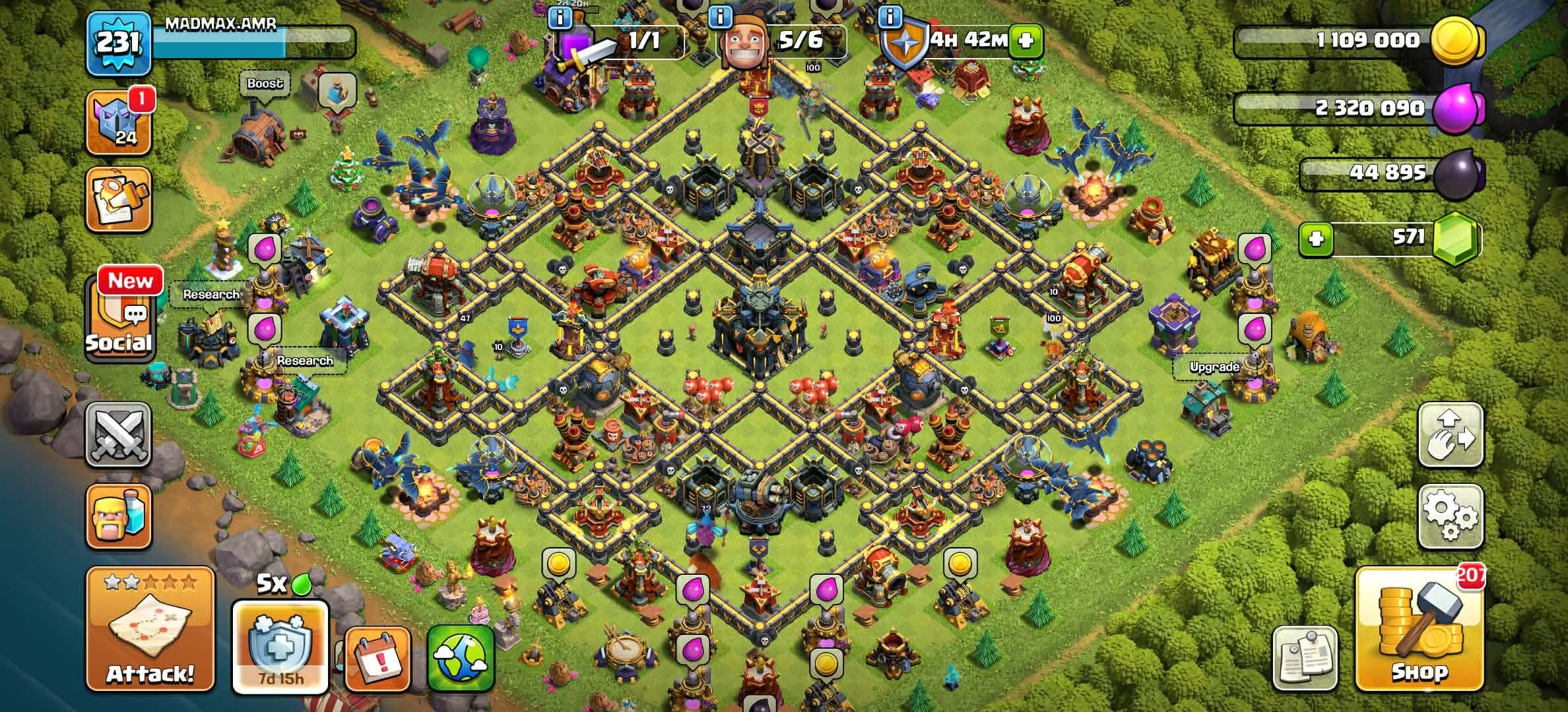 TH 17 | EXP 231 | Hero 100-100-73-71-47-4 | Huge Magic Items | Good Epic Equipments | Max Walls, 17 TH Main Village, 10 TH Builder