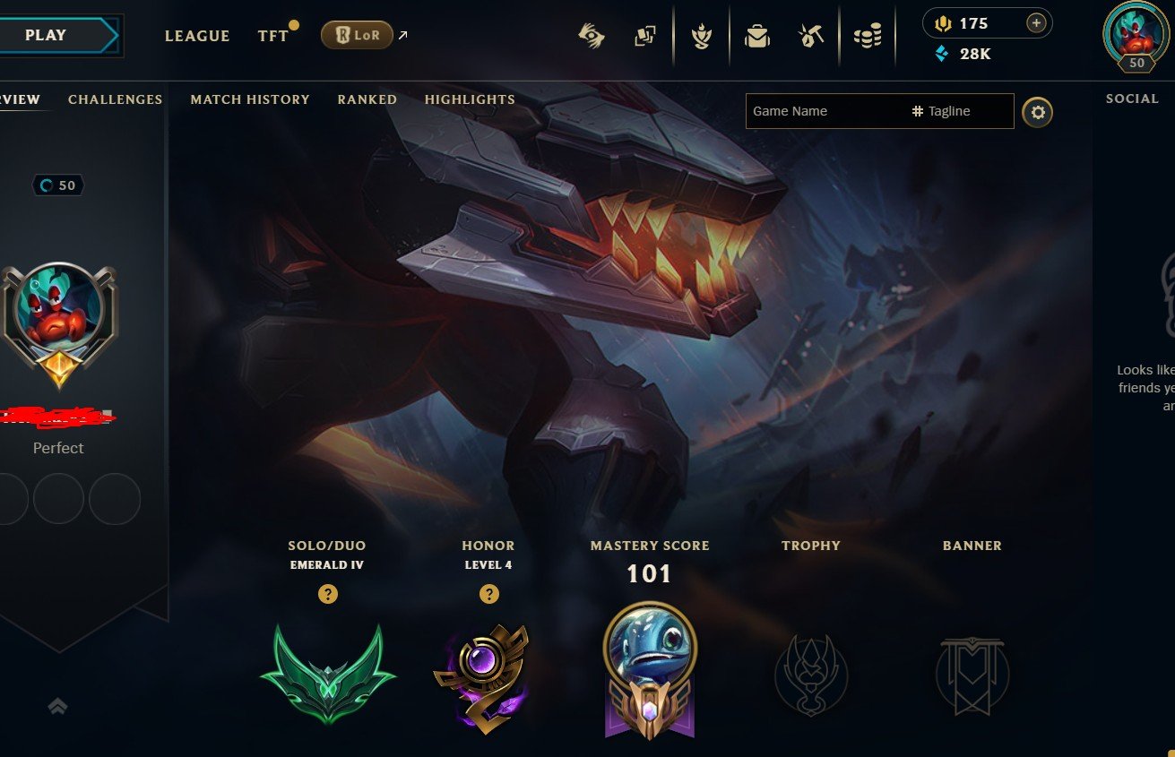 🔑NA🔑54% Winrate🔑S16 Emerald IV🔑S16 Diamond IV MMR🔑Handleveled🔑54 Champs🔑14 Skins, Sale, level 50, champions 54, skins 14, Emerald