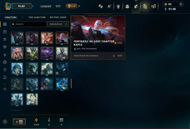EUW-No Ban 90K BE + 26 Skins✅Level 30 + Untouched Loot✅Unranked & unverified mail-Instant Delivery, Sale, level 30, champions 9, Unranked