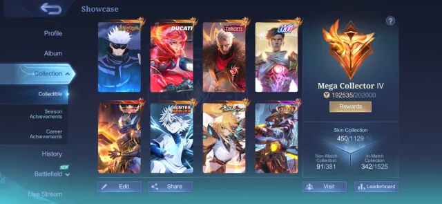 💥🔥THE BEST MEGA-COLLECTOR ACCOUNT FOR MARKSMAN • 60% WIN RATE • ALL ADC SKINS💥🔥, Sale, Rank: Epic, Level: 85, Winrate: 60%, Heroes: 120, Skins: 450