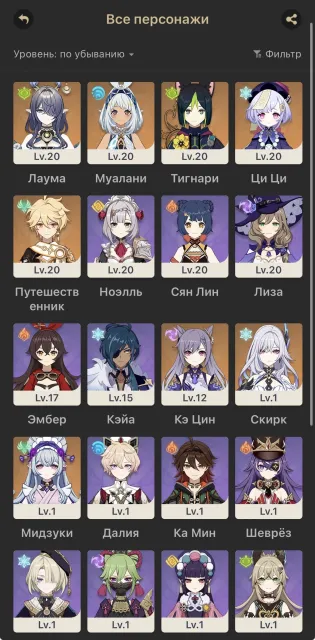 💫 Start | Lauma + Skirk + Muahani + Qiqi + Keqing + Mizuki + Tighnari 💫, Any platform, Email linked, Iter, Starter, AR 13