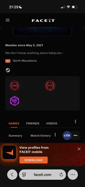 Selling 10lvl faceit account, Sale, Inventory empty, Has PRIME, FACEIT, 2800 ELO, Registered: Yes