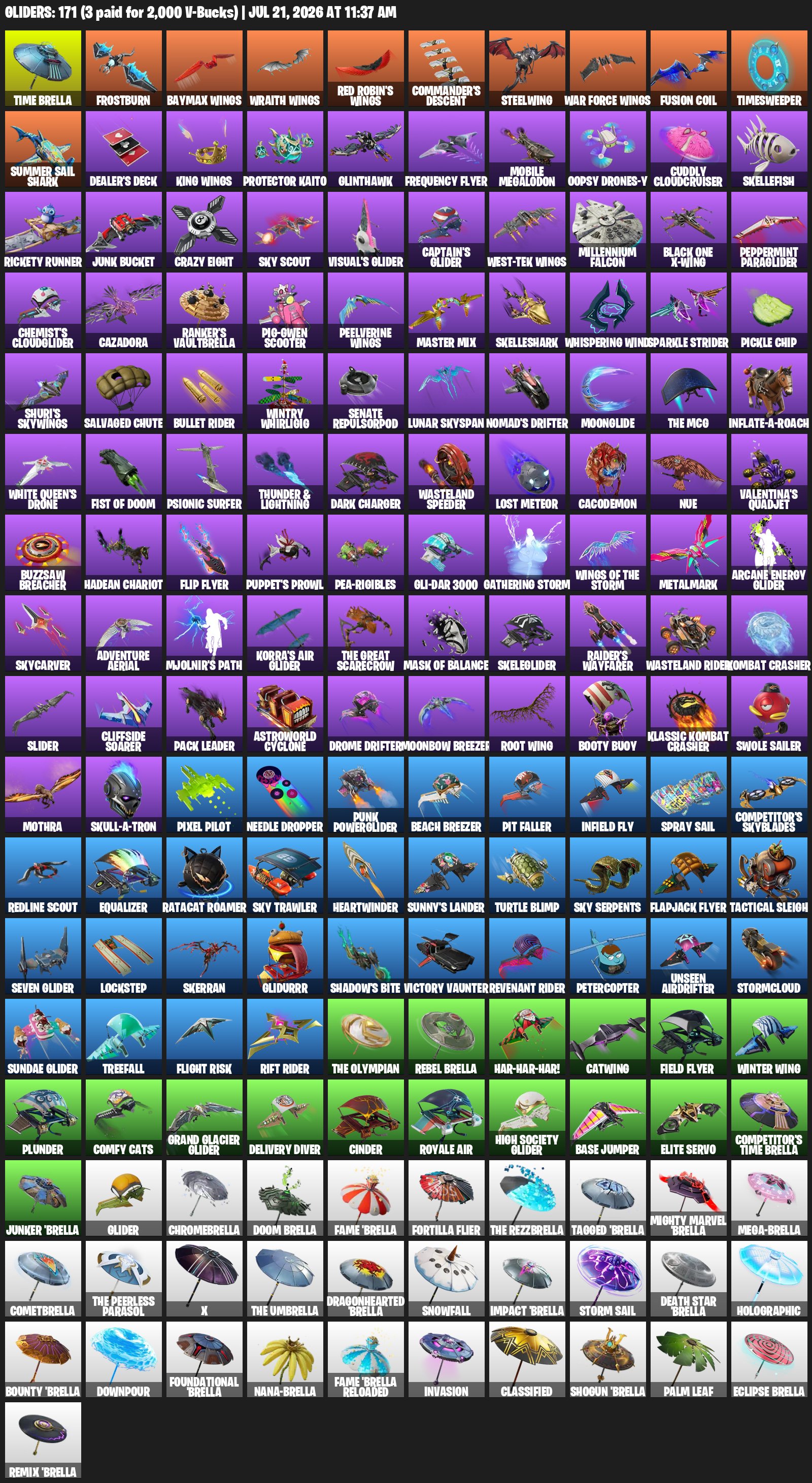 🔥 Fortnite Account | 192 Skins | 223 Pickaxes | 187 Emotes | Full Access, Sale, skins 192