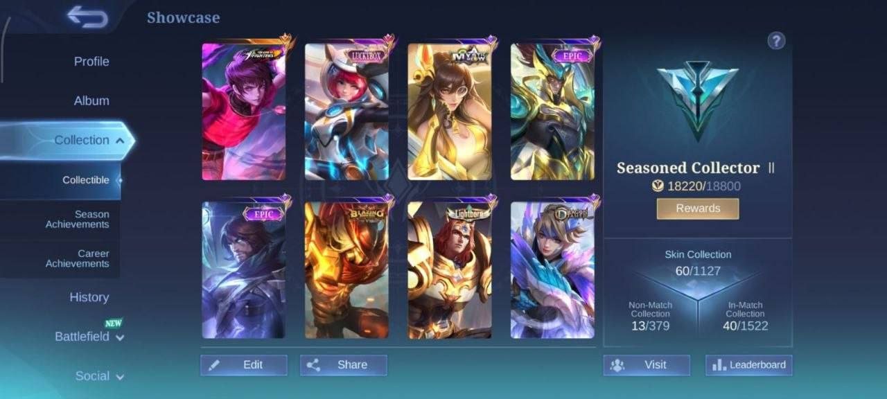 Dar koff, Sale, Rank: Legend, Level: 20, Winrate: 50%, Heroes: 80, Skins: 60