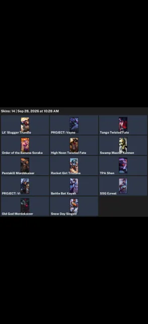 TOP FAT ACCOUNT 🙂↕️😡🥳LOL 113 champions 14 skins, Sale, level 27, champions 113, skins 14, No rank
