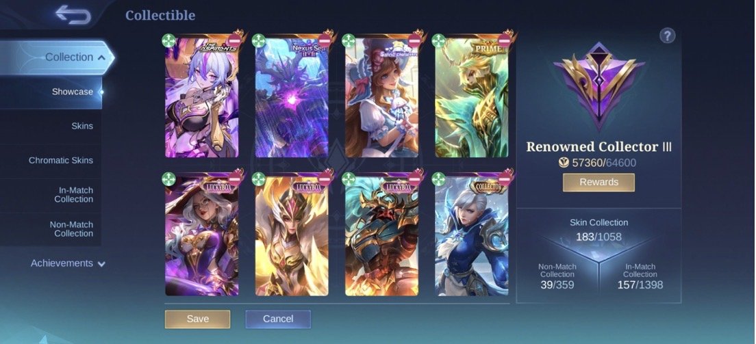 ➤Prime Granger➤Nexus Thamuz➤Aspriant Vexena➤Luckybox Alpha⇨Alice⇨Freya➤Zodiac 3➤Collector Silvena➤, Sale, Rank: Mythic, Level: 53, Winrate: 47%, Heroes: 108, Skins: 191