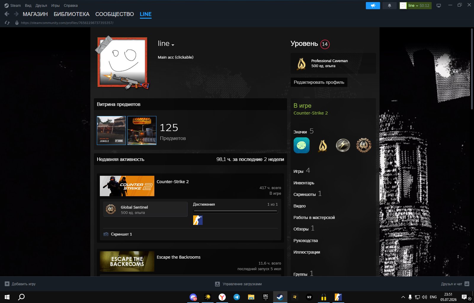 CS2 PRIME | RUST 2 DLC + TWITCH DROPS | CROSSHAIR, Sale, Available, Yes PRIME